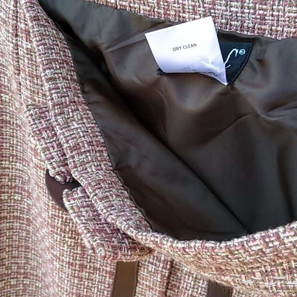 INC Tweed-y Retro Midi Skirt -14- NWT - Picture 11 of 16